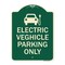 Signmission Electric Vehicle Parking W/ Graphic Heavy-Gauge Aluminum Architectural Sign, 24" x 18", G-1824-24117 A-DES-G-1824-24117 - alternate 1